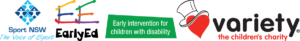 Sport NSW EarlyEd Variety logos